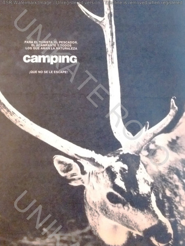 Antigua Publicidad Clipping Revista Camping Turismo Año 1971