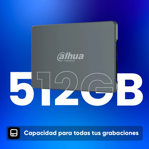 Kit De Videovigilancia Dahua Kit/xvr1b04-i-ssd512g4hfw1209 4 Cámaras Bala 2mp Fhd Fullcolor Con Certificación Ip67 | 512gb Ssd | Luz Blanca + Starlight 20m | Lente De 2.8 Mm 106 Grados De Apertura