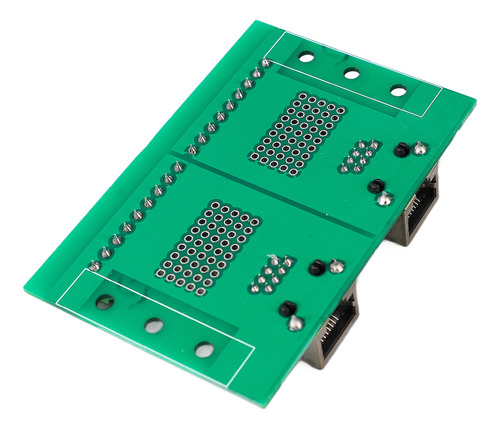 Placa De Terminales De Tornillo Con Conector Ethernet Rj45 B