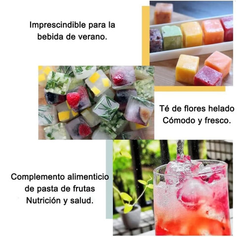 Cubiteras Para Hielo Con Tapa, Moldes De Cubitos Hielo,fácil