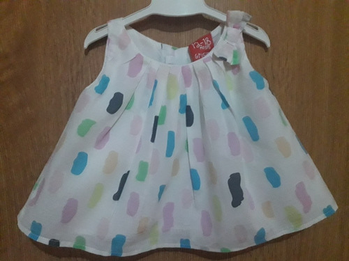 Vestido Nena Grisino (talle 12 A 18 Meses)