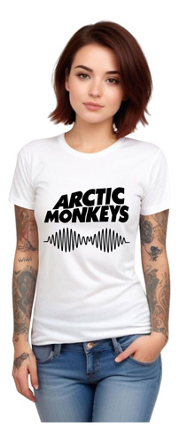 Polera Mujer Arctic Monkeys Wave Musica Algodón Wiwi