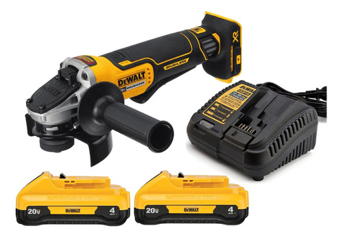 Miniesmeriladora Angular Inalámbrica Dewalt Dcg413 20v 2bat