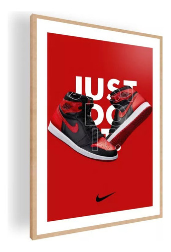 Cuadro Decorativo Diseño Just Do It 30x42 Cm