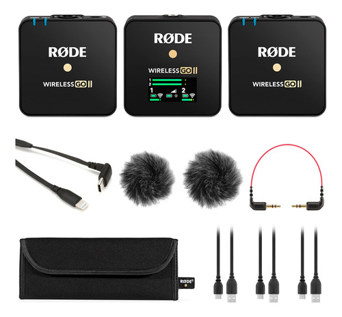 Sistema De Micrófono Inalámbrico Rode Wireless Go 2 Dual Con