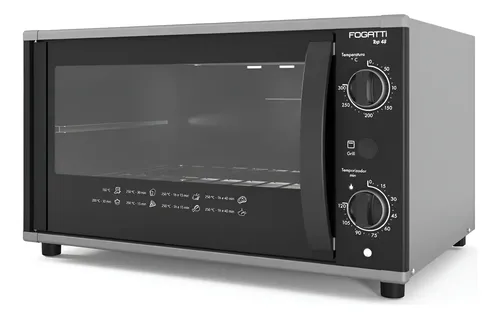 Forno De Banca Eletrico Top48 Fogatti 48 Litros Black 220v