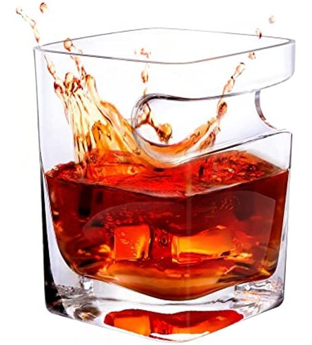 Abaadlw Whisky Cigar Glass 15.8 Oz Old Fashioned Con Caja De