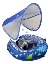 Comprar Flotador De Bebé Con Dosel En Forma De Nave Espacial Azul