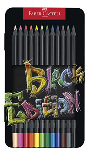 Lápices De Colores Faber-castell Black Edition  12 Unida