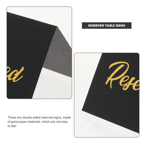 Letrero De Papel Reservado Para Mesa Reservado Para Fiestas,