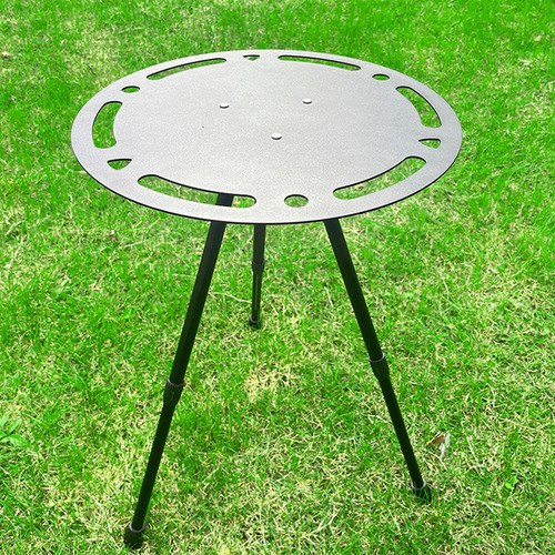 A Mesa Lateral Dobrável Para Exterior, Pequena, Redonda, Po