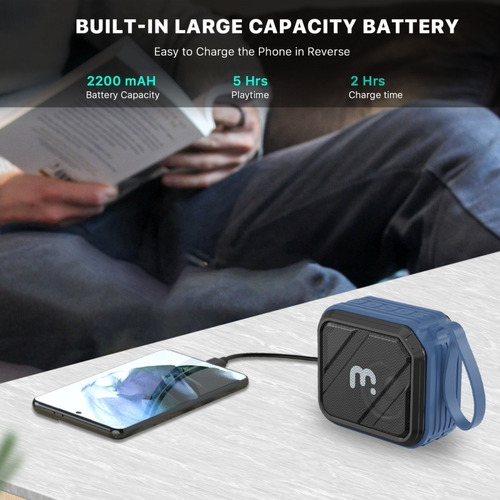 Imagen 5 de 6 de Parlante My Bat Pro Oasis Bluetooth 5.0 - Resistente Al Agua