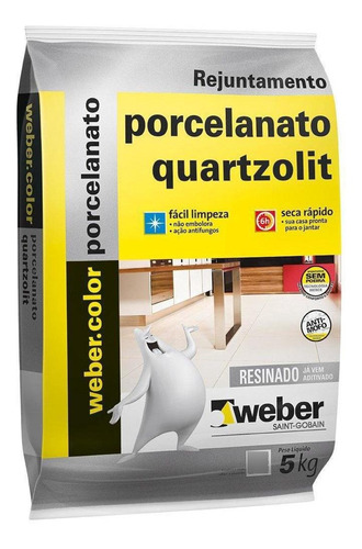 Rejunte Pmg Cinza Ártico 5kg Quartzolit