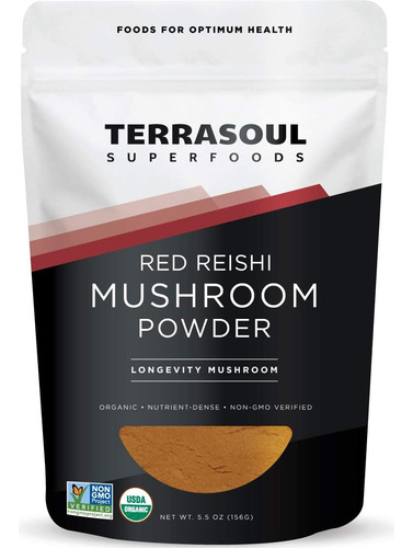 Reishi Rojo Hongo Adaptogeno Organico Polvo Premium Eg J37