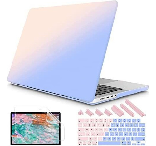 Protector Azul Degradado Compatible Con Macbook Air A2681