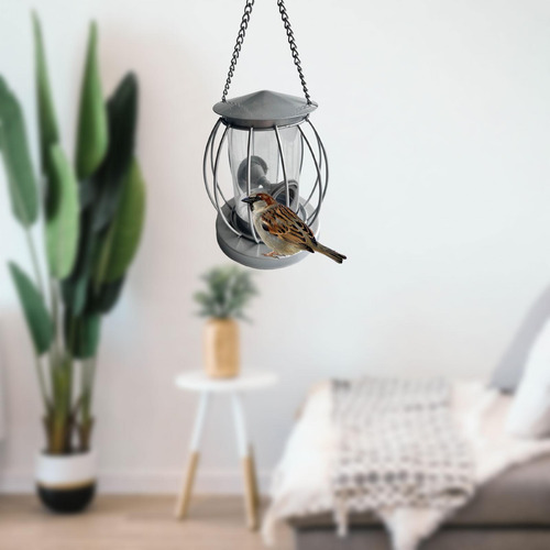 Comedero Para Pájaros Colgantes Al Aire Libre Con Una