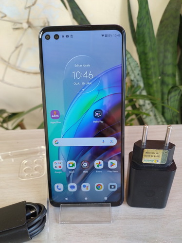 Moto G100 (256gb,12ram) Original. Funcionando Tudo. Novinho Azul-celeste