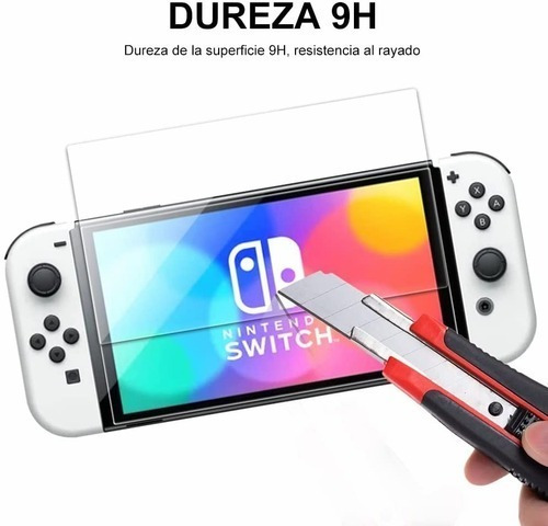 Imagen 2 de 4 de Lamina Protectora Vidrio Templado Para Nintendo Switch Oled