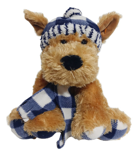 Peluche Perro Terrier Australiano Gorro 30cm Gentle Treasure