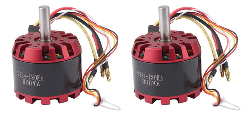 2 Motores Con Sensor Sin Escobillas Outrunner 6354, 180 Kv,