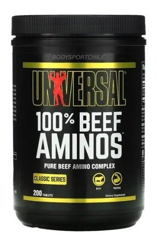 Aminoácidos 100% Beef Aminos Universal 200 Tabs