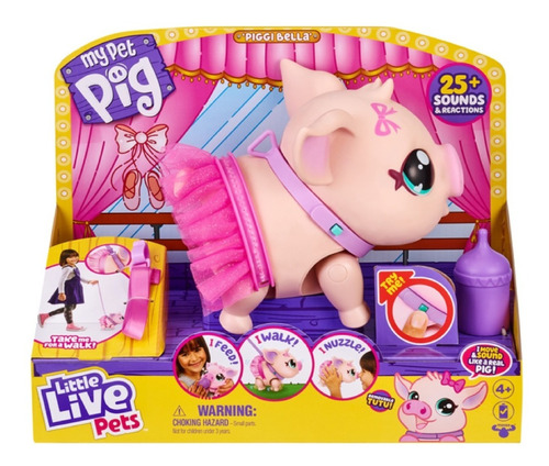 Juguete Cerdito Interactivo My Bella Pig Little Live Pets 