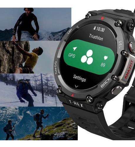 Imagen 8 de 10 de Smarwatch Reloj Inteligente T-rex 2 Negro 10 Atm Spo2 Cuotas