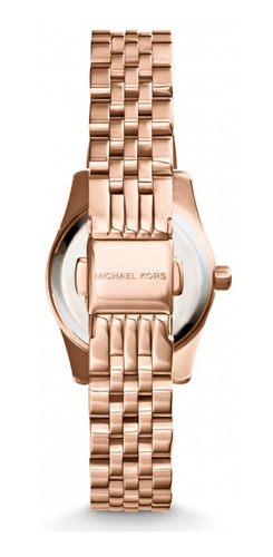 Relógio Michael Kors Mk3272 Orig Anal Gold Blue