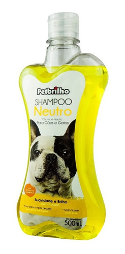 Imagem 1 de 6 de Shampoo Neutro Brilhando Petbrilho 500ml