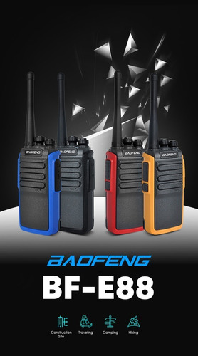 Imagen 6 de 7 de Radio Comunicacion Walkie Talkie Marca Baofeng E88