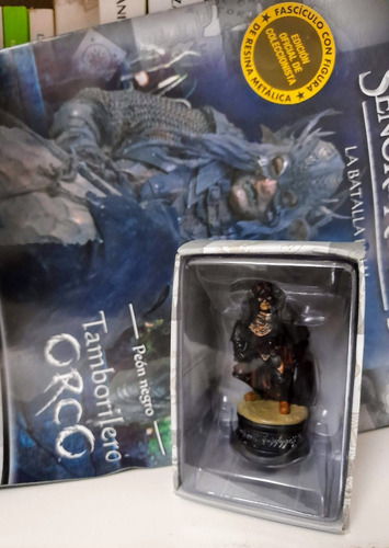 Ajedrez El Señor De Los Anillos- Peón Negro Tamborilero Orco