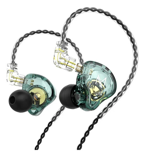 Fone De Ouvido Trn Mt1 Verde Dinamico In-ear Monitor Sem Mic Verde