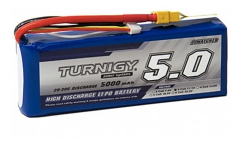 Bateria Lipo 5000mah 11.1v 3s 20c Turnigy Dron Robotica Xt60