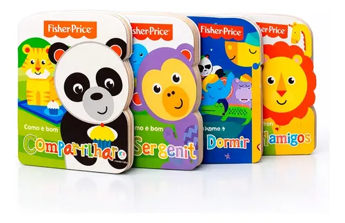 Fisher-Price - Kit Coleção Como é Bom - Ciranda Cultural - Capa Dura