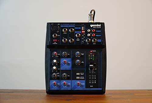 Mezclador Dj Gemini Sound Gem-05usb Compact Rotary 5