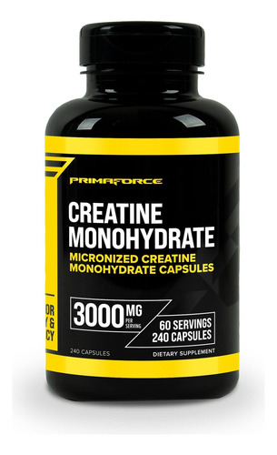 Creatin Monohydrate Capsules Primaforce 240 Capsules