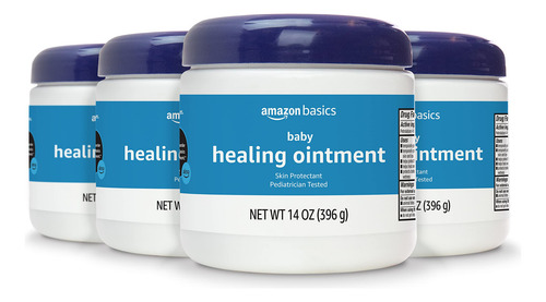 Pomada Curativa Amazon Basics Para Bebês 414 Ml (pacote De 4