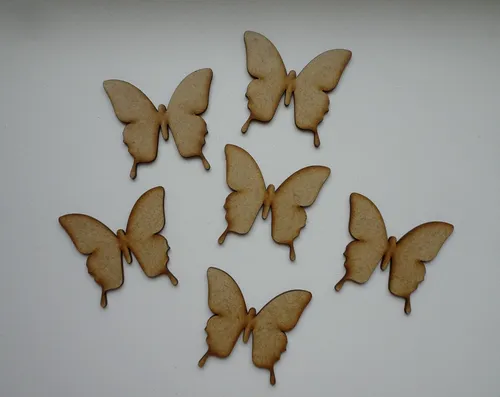Mariposa Fibrofacil Sin Antenas 10 Cm 50 U