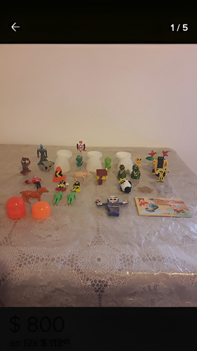 Lote De Muñecos Kinder Retro. (Usado)