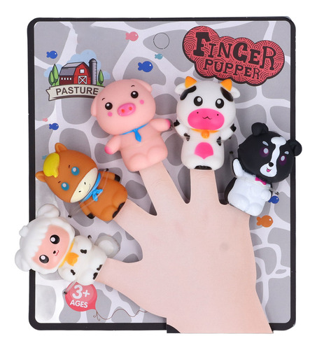 Set De Marionetas Con Dedos Para Contar Historias, Animales