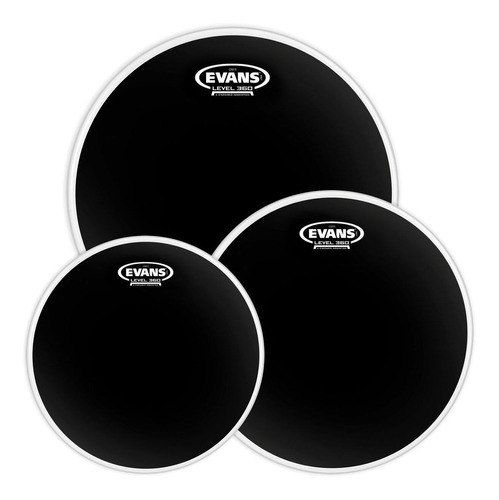 Set De Parches Para Guitarra 10'', 12', 14 Evans Onyx 2-ply