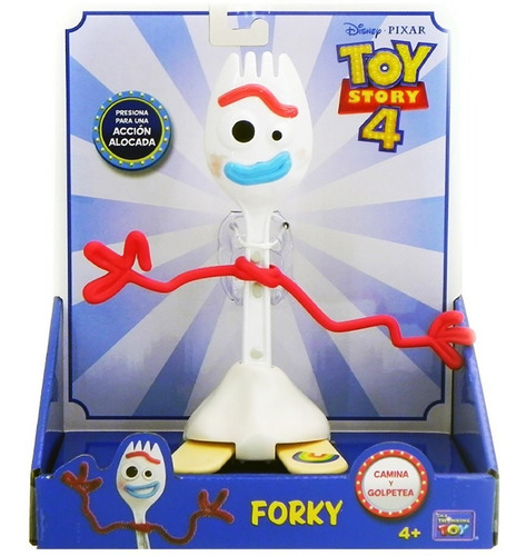Imagen 1 de 6 de Toy Story 4 Forky Tenedor Camina Y Golpetea Tv 64465 Bigshop