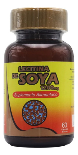 Lecitina De Soya 1200 Suplemento 60 Cápsulas Sercofarnatural