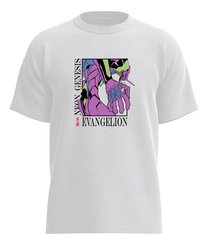 Playera Evangelion Neon Genesis 100% Algodón