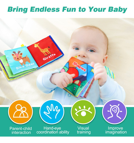 Libros De Baño Para Bebés, Tela Suave E Impermeable