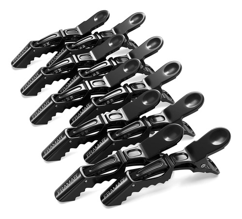 Clips De Cocodrilo Negro Framar Para Peinado 10 Paquete De