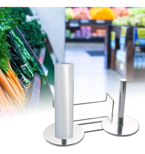 Estante Para Colgar Bolsas En Rollo Para Supermercados,