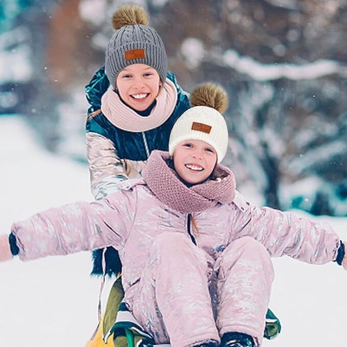 Gorro Invierno Para Niños,conjunto Bufanda Y Gorro Guantes