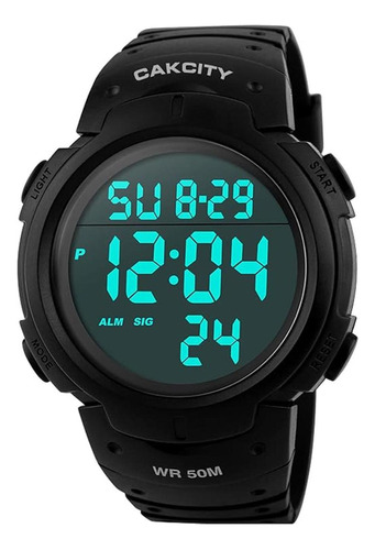 Mens Digital Sports Watch Led Screen Large Face Military