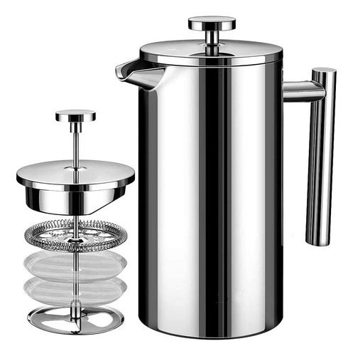 Cafetera Prensa Francesa De Acero Inoxidable 350ml